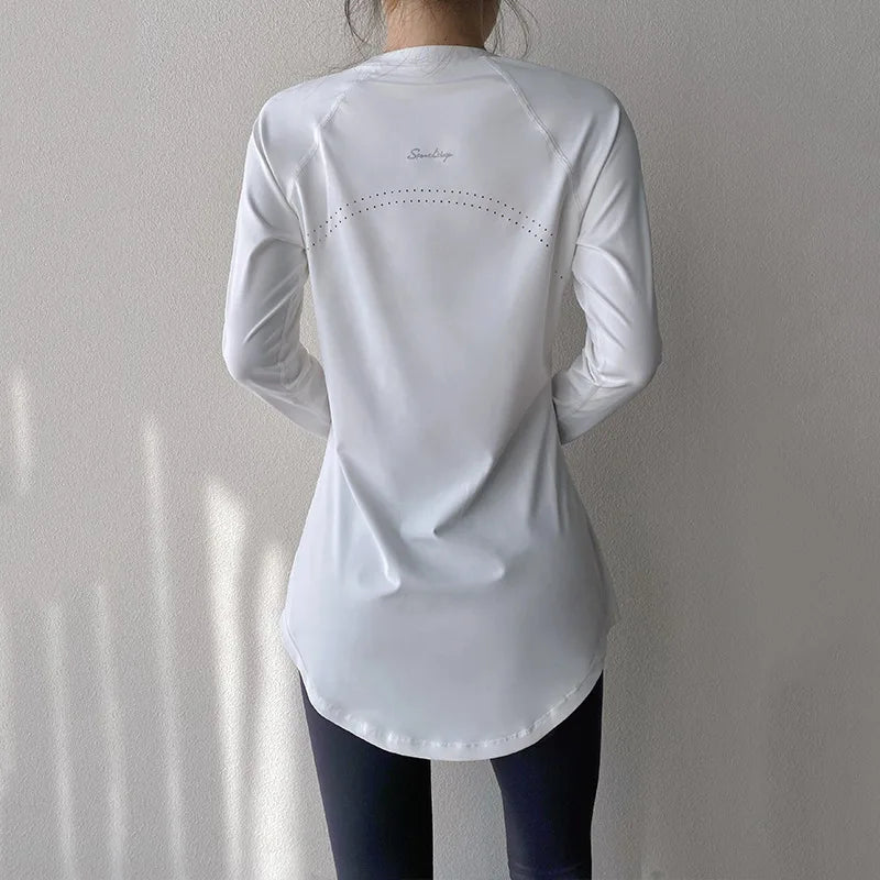 Ailune Women’s Long-Sleeve Yoga Shirt – Performance Sports Top