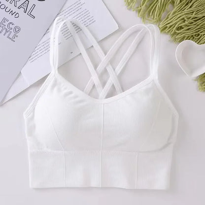 Women’s Cross Strap Sports Bra – Running & Workout Essential