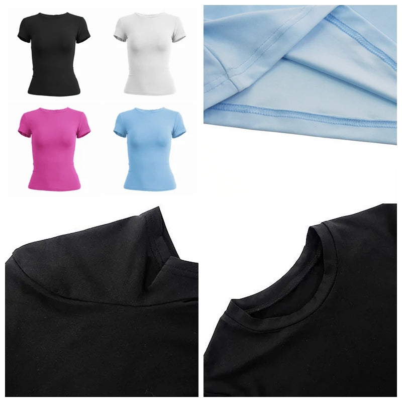 Women’s Slim-Fit Summer T-Shirt – Sporty & Stylish Everyday Wear