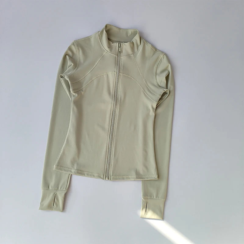 Long-Sleeve Fitness Jacket – Running & Training Activewear