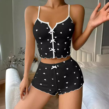 Women’s Sleepwear – Soft Ribbed 2-Piece Set