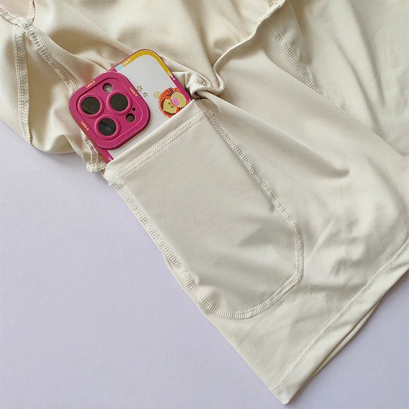 Double-Layer Fitness Shorts – Breathable & Lightweight