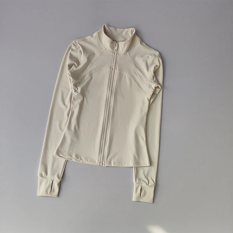 Long-Sleeve Fitness Jacket – Running & Training Activewear