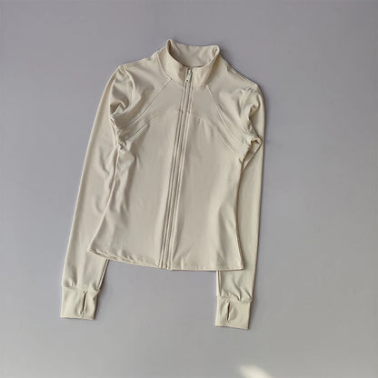 Long-Sleeve Fitness Jacket – Running & Training Activewear