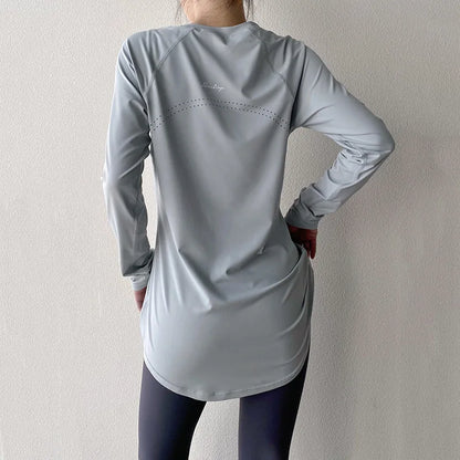 Ailune Women’s Long-Sleeve Yoga Shirt – Performance Sports Top