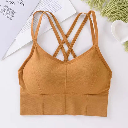 Women’s Cross Strap Sports Bra – Running & Workout Essential