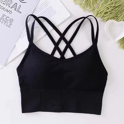 Women’s Cross Strap Sports Bra – Running & Workout Essential