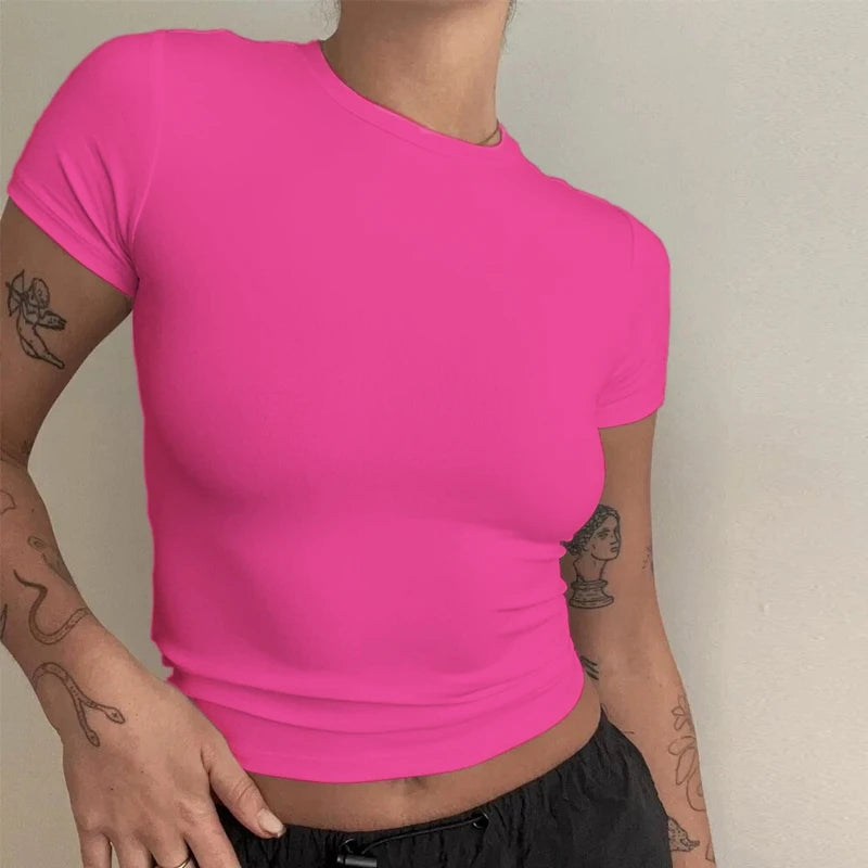 Women’s Slim-Fit Summer T-Shirt – Sporty & Stylish Everyday Wear