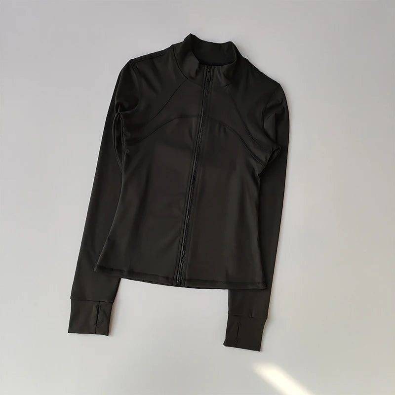Long-Sleeve Fitness Jacket – Running & Training Activewear
