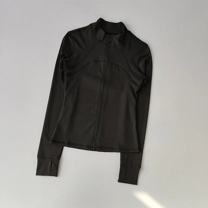 Long-Sleeve Fitness Jacket – Running & Training Activewear