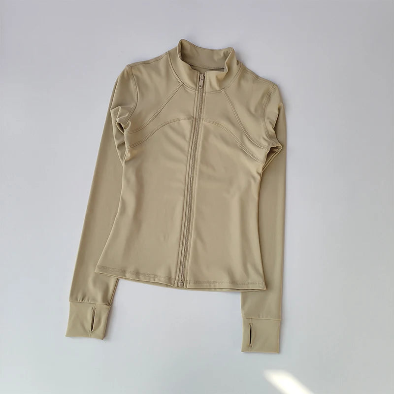 Long-Sleeve Fitness Jacket – Running & Training Activewear