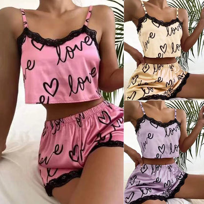 Sexy Women’s Nightwear Set – Camisole & Shorts
