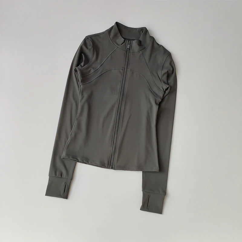 Long-Sleeve Fitness Jacket – Running & Training Activewear