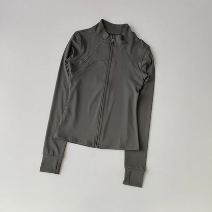 Long-Sleeve Fitness Jacket – Running & Training Activewear
