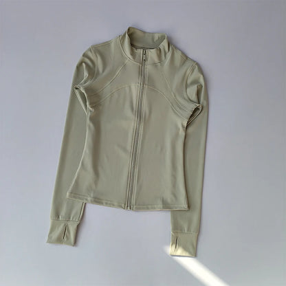 Long-Sleeve Fitness Jacket – Running & Training Activewear