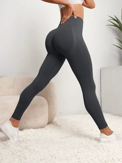 Ailune Women’s Seamless High-Waist Push-Up Leggings