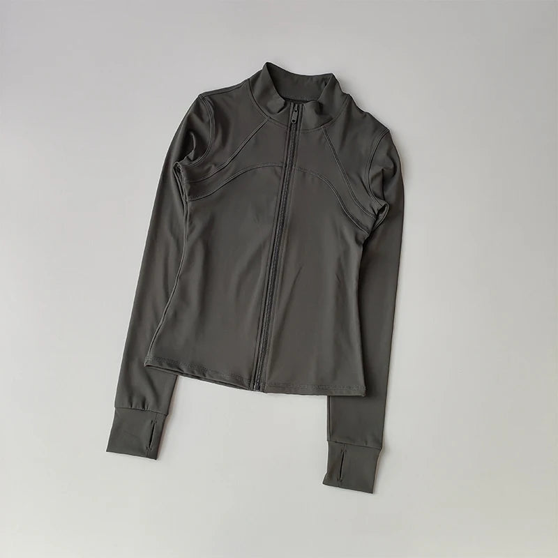 Long-Sleeve Fitness Jacket – Running & Training Activewear