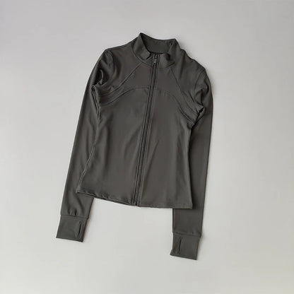 Long-Sleeve Fitness Jacket – Running & Training Activewear