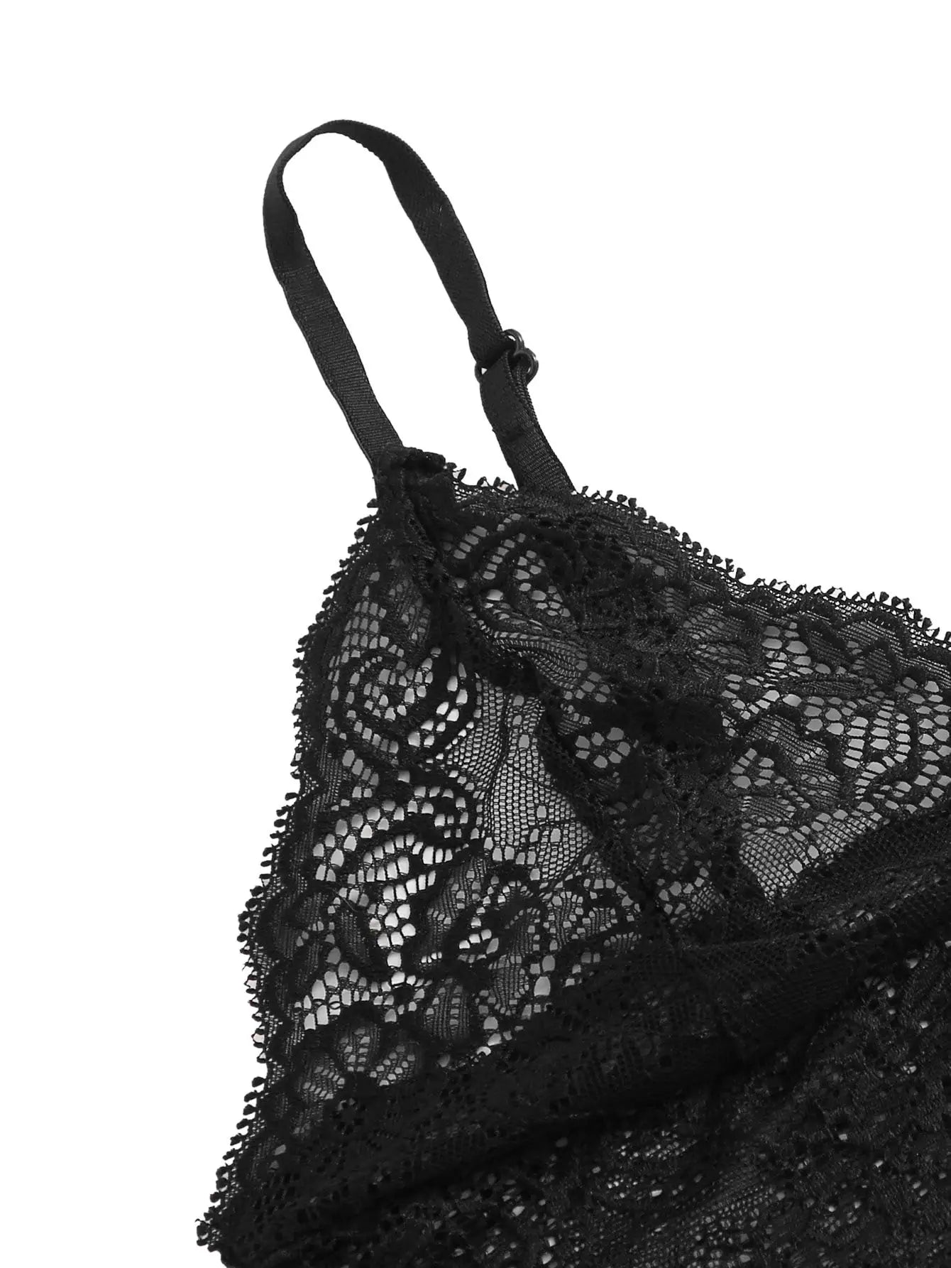 Women’s Lace Pajama Set – Cami & Shorts