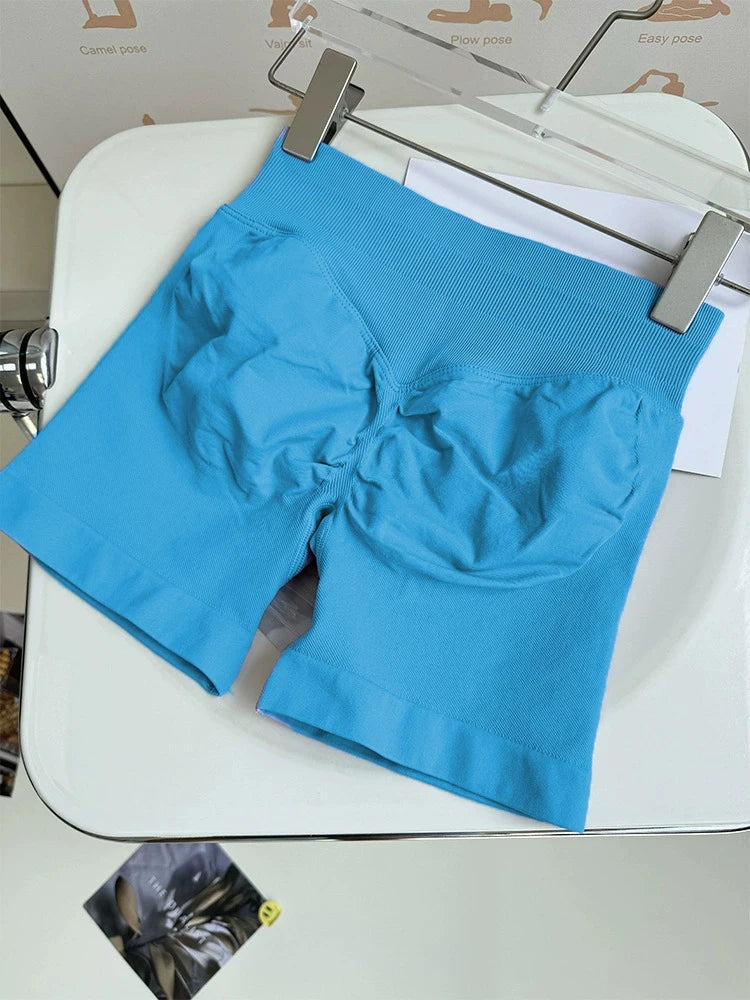Butt-Lifting Seamless Gym Shorts – Flexible & Sculpting